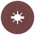 Bosch X Lock Aluminium Oxide Abrasive Disc 115 mm P60 Grit, Resin Bonded, Rubber Backing 2608619167