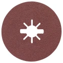 Bosch X Lock Aluminium Oxide Abrasive Disc 125 mm P80 Grit 50 2608619174