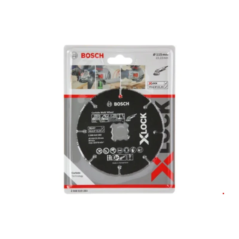 Bosch X Lock Carbide Abrasive Cutting Disc 115 mm Diameter Very Fine Grade 1 Grit 2608901192