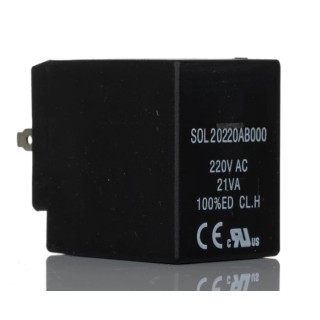 RS PRO 220V Industrial Solenoid Valve Coil 220V Voltage 100% Duty Cycle IP65 Rated 187-5720