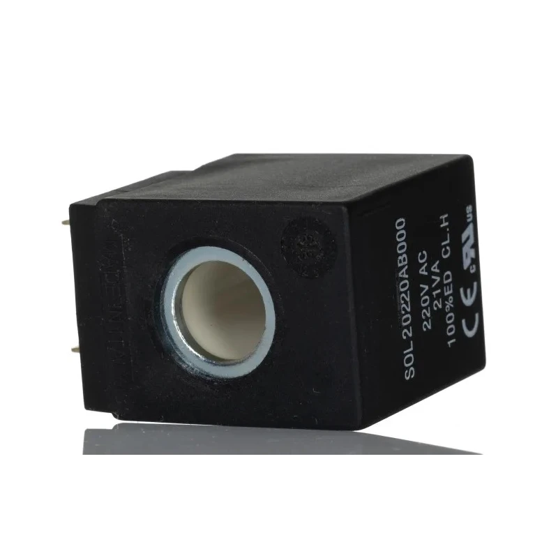 RS PRO 220V Industrial Solenoid Valve Coil 220V Voltage 100% Duty Cycle IP65 Rated 187-5720