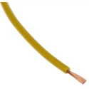 RS PRO Yellow 0.26 mm² Hook Up Wire, 23 AWG, 3/0.07 mm Stranded Copper Conductor, 100 m Length, Polyvinyl Chloride 860-6710