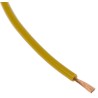 RS PRO Yellow 0.26 mm² Hook Up Wire, 23 AWG, 3/0.07 mm Stranded Copper Conductor, 100 m Length, Polyvinyl Chloride 860-6710
