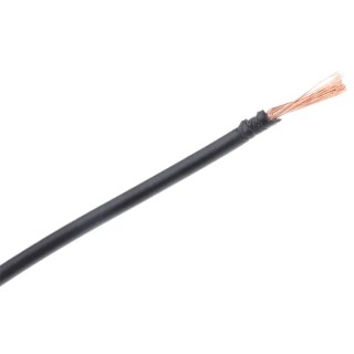 RS PRO Black 0.26 mm² Hook Up Wire, 23 AWG, 3/0.07 mm Strands, 100 m Length, Polyvinyl Chloride Jacket 860-6713