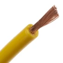 RS PRO Yellow 0.26 mm² Hook Up Wire, 23 AWG, 3/0.07 mm Stranded Copper Conductor, 100 m Length, Polyvinyl Chloride 860-6710