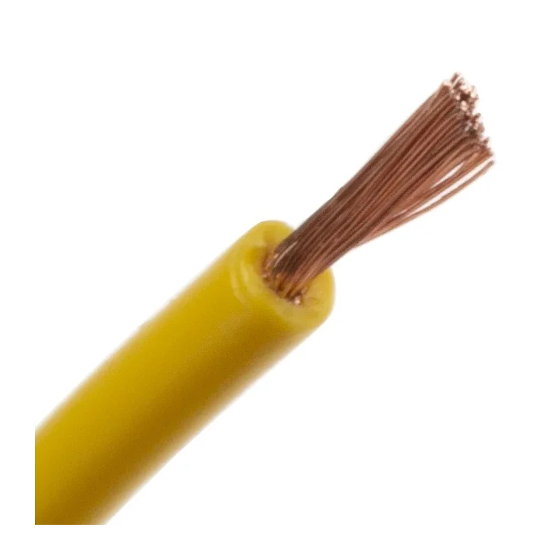 RS PRO Yellow 0.26 mm² Hook Up Wire, 23 AWG, 3/0.07 mm Stranded Copper Conductor, 100 m Length, Polyvinyl Chloride 860-6710