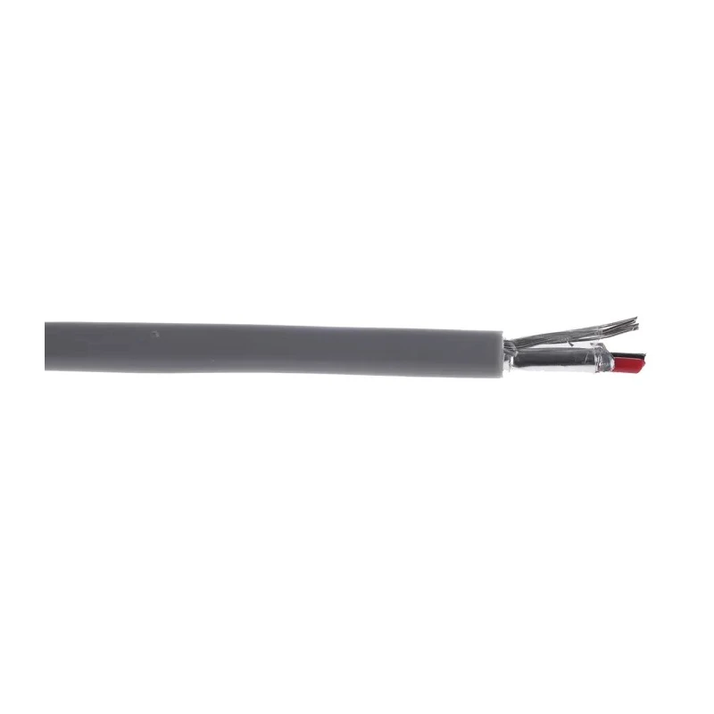 RS PRO Data Cable 1 Pairs 2 Cores 0.35 mm² 100 m Grey Sheath Polyvinyl Chloride 860-6704