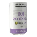 Saft 3 V Lithium Manganese Dioxide D Battery M20 EX SV