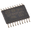 STMicroelectronics STM32F0 Microcontroller 32 bit ARM Cortex M0 48 MHz 32kB FLASH 20-Pin TSSOP STM32F042F6P6