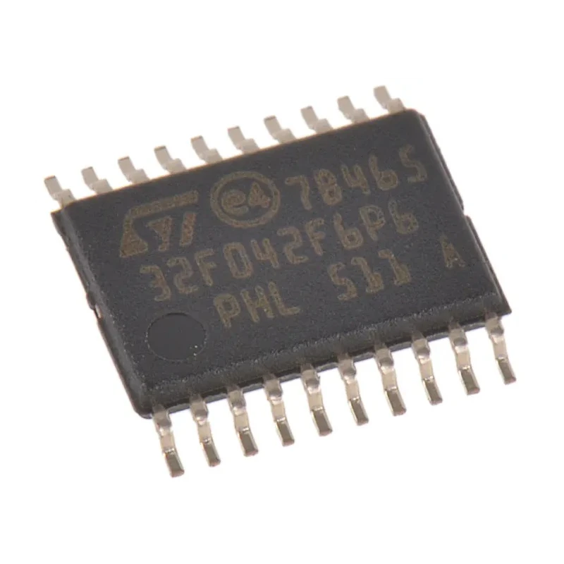 STMicroelectronics STM32F0 Microcontroller 32 bit ARM Cortex M0 48 MHz 32kB FLASH 20-Pin TSSOP STM32F042F6P6