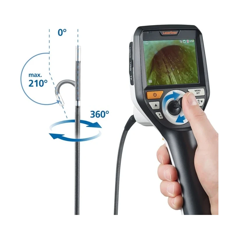 Laserliner 6 mm Probe Inspection Camera 1 m Probe Length 960 x 720 Pixel Resolution LED Illumination 092.270A
