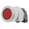 EAO Red Momentary Flush Aluminium Push Button Head 30.5mm Cutout, 35mm Diameter, IP65 704.032.218