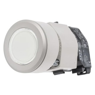EAO 04 Series Clear Momentary Push Button Head, 30.5 mm Cutout Diameter, 35 mm Bezel Diameter, IP65 Rated 704.032.718