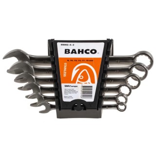 Bahco 6-Piece Stainless Steel Combination Spanner Set 8 to 19 mm SS002-6-2