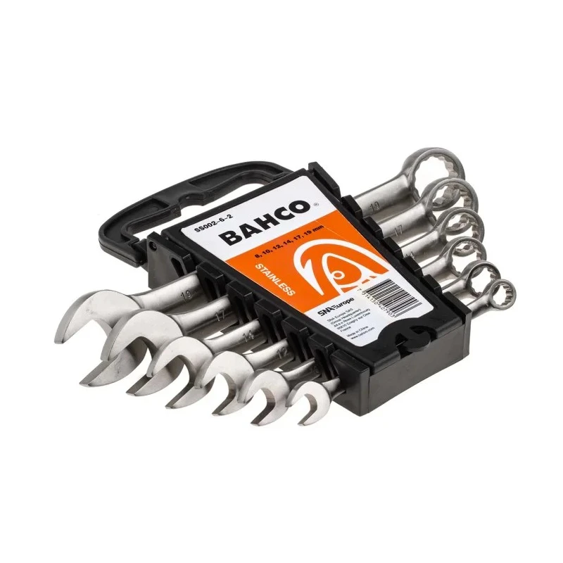 Bahco 6-Piece Stainless Steel Combination Spanner Set 8 to 19 mm SS002-6-2
