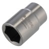 Bahco 1/2 in Drive 19 mm 6 Point Square Socket Stainless Steel 42mm Overall Length SS220-19