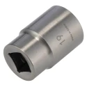 Bahco 1/2 in Drive 19 mm 6 Point Square Socket Stainless Steel 42mm Overall Length SS220-19