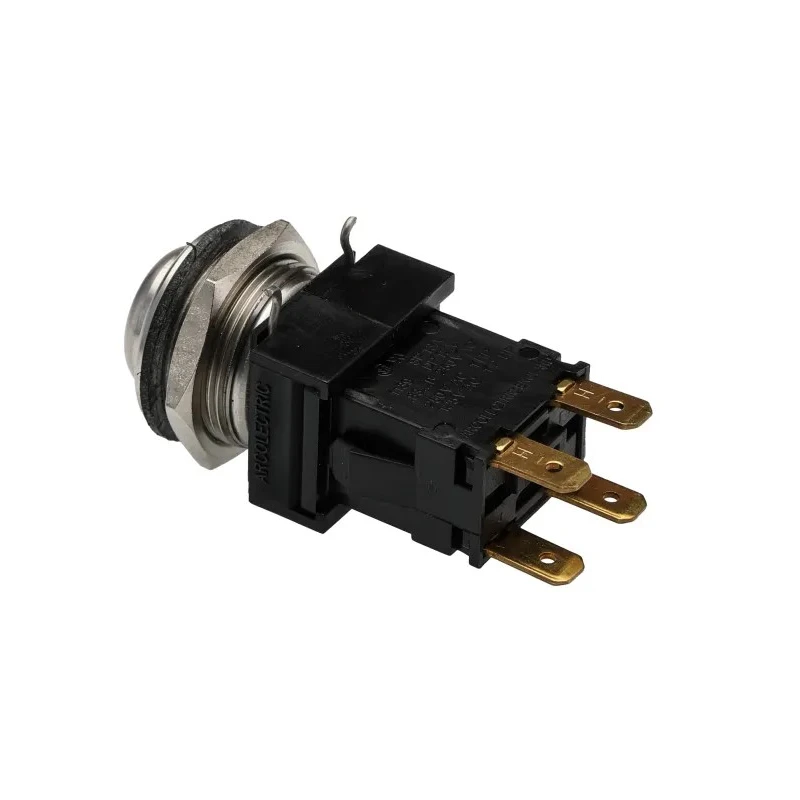 Arcolectric (Bulgin) Ltd 8300 Series Push Button Switch Latching Panel Mount 12.9 mm Cutout DPDT IP66 250 V AC 16A H8350RPAAA