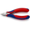 Knipex Side Cutter Diagonal Cutter with Bevel, Ball Bearing Chrome Steel Jaw, Multi-Component Grip, 115mm 77 72 115 SB