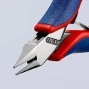 Knipex Side Cutter Diagonal Cutter with Bevel, Ball Bearing Chrome Steel Jaw, Multi-Component Grip, 115mm 77 72 115 SB