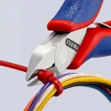 Knipex Bevel Side Cutter Diagonal Cutter with High Grade Special Tool Steel Jaw, Multi-Component Grip, Bi-Metal 77 42 115