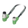 Phoenix Contact Sensor Actuator Cable Male 4 way M12 to Female 4 way M8 3 m, Polyurethane Jacket, 30V 1671580