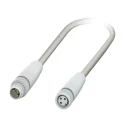Phoenix Contact Sensor Actuator Cable 3-Position, Male to Female M8 Straight Connectors, 600 mm 1406491