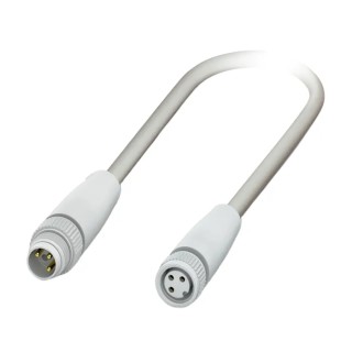 Phoenix Contact Sensor Actuator Cable 3-Position, Male to Female M8 Straight Connectors, 600 mm 1406491