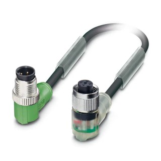 PHOENIX CONTACT Sensor Actuator Cable 4 Contacts, M12 Male to M12 Female, 600mm, Polyurethane Jacket, IP65/IP67/IP68 1668768