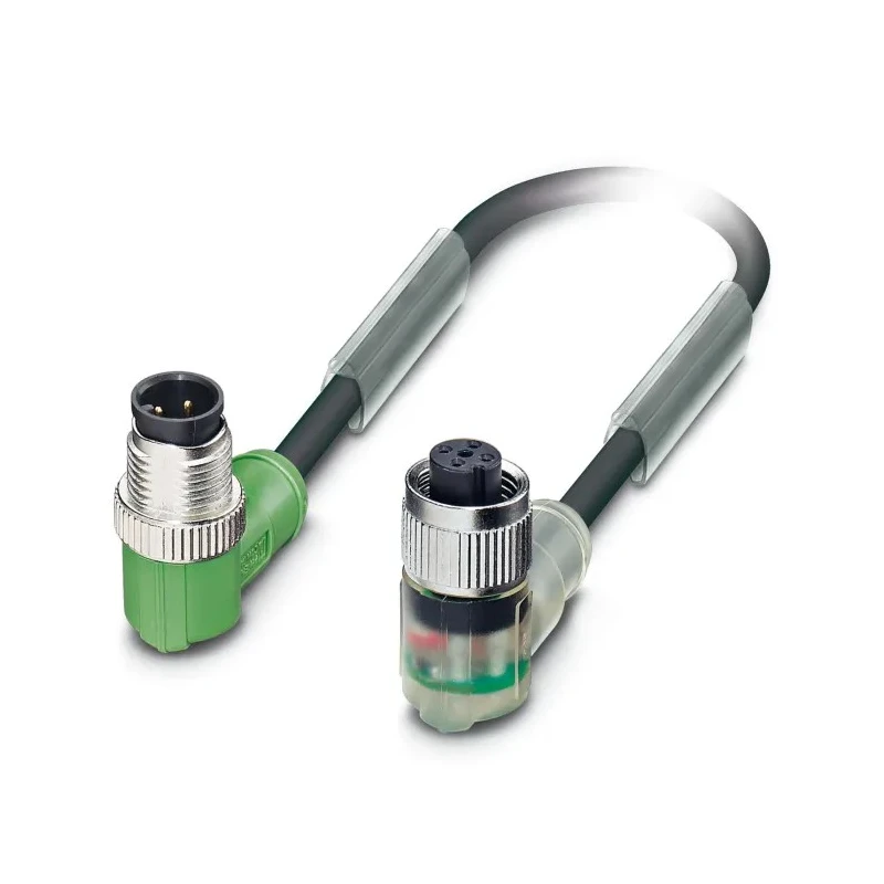 PHOENIX CONTACT Sensor Actuator Cable 4 Contacts, M12 Male to M12 Female, 600mm, Polyurethane Jacket, IP65/IP67/IP68 1668768