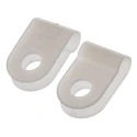 HellermannTyton Polyamide P-Clip 10 mm Width, 3.2 mm Closed Inside Diameter, Natural Colour 211-60019 H1P-PA66-NA