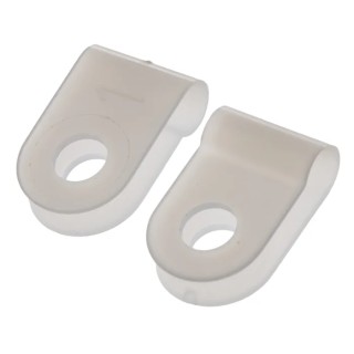 HellermannTyton Polyamide P-Clip 10 mm Width, 3.2 mm Closed Inside Diameter, Natural Colour 211-60019 H1P-PA66-NA