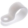HellermannTyton Polyamide P-Clip 8 mm Closed Inside Diameter 10 mm Width Natural Colour with 4.2 mm 211-60049 H4P-PA66-NA