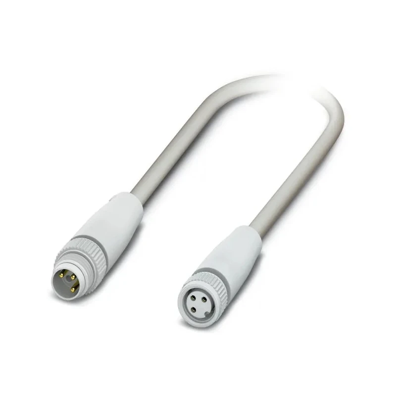Phoenix Contact Sensor Actuator Cable Male 3 Way M8 to Female 3 Way M8 with Ethylene Propylene Diene Monomer 1406492