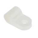 HellermannTyton Polyamide P-Clip 6.5 mm Closed Inside Diameter, Natural Colour, 10 mm Width, 4.2 mm 211-60039 H3P-PA66-NA