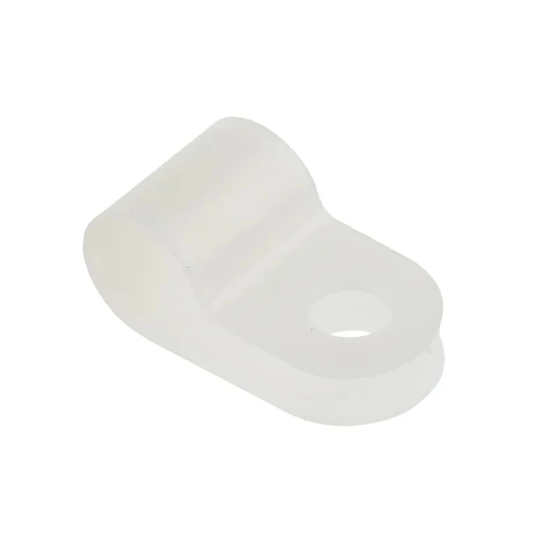 HellermannTyton Polyamide P-Clip 6.5 mm Closed Inside Diameter, Natural Colour, 10 mm Width, 4.2 mm 211-60039 H3P-PA66-NA