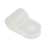 HellermannTyton Polyamide P-Clip 6.5 mm Closed Inside Diameter, Natural Colour, 10 mm Width, 4.2 mm 211-60039 H3P-PA66-NA