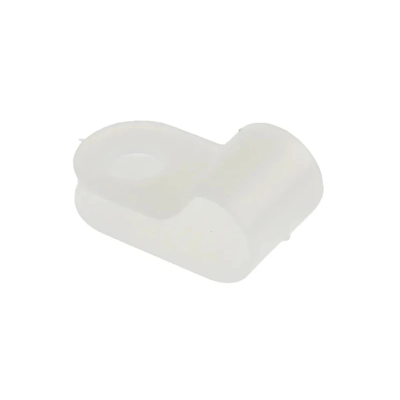 HellermannTyton Polyamide P-Clip 6.5 mm Closed Inside Diameter, Natural Colour, 10 mm Width, 4.2 mm 211-60039 H3P-PA66-NA