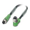 PHOENIX CONTACT Sensor Actuator Cable Male 3 way M8 to Female 3 way M12 1.5 m 60V 1682362