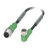 Phoenix Contact Sensor Actuator Cable Male 3 Way M12 to Female 3 Way M8, Polyurethane Jacket, 1.5m Length, 125V 1668852