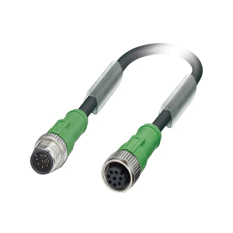 Phoenix Contact Sensor Actuator Cable Male 8 Way M12 to Female 8 Way M12, 600 mm, Polyurethane Jacket, 30V 1522684