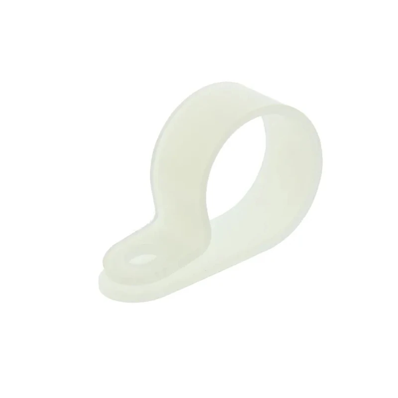 HellermannTyton Polyamide P-Clip 17.5 mm Closed Inside Diameter Natural Colour 10 mm Width 211-60109 H10P-PA66-NA
