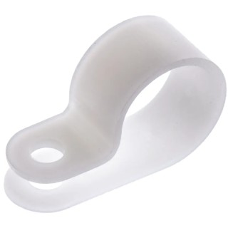 HellermannTyton Polyamide P-Clip 14 mm Closed Inside Diameter Natural Material Model 211-60089 H8P-PA66-NA