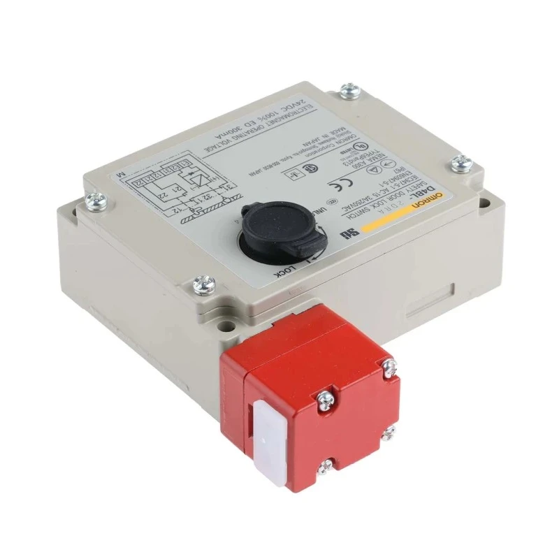 Omron Solenoid Interlock Switch D4BL Series 24V DC Power to Unlock Metal Housing IP67 