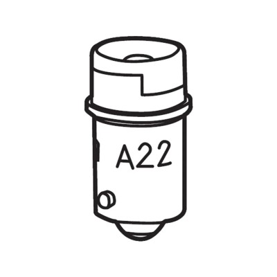 Omron Push Button Lamp for Use with A22 E-Stop A22-24AR