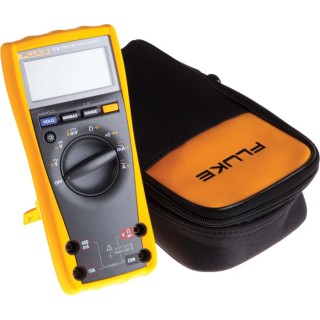 Fluke Portable True-RMS Digital Multimeter Kit with Probes, Test Leads and Case Fluke 179 + C25