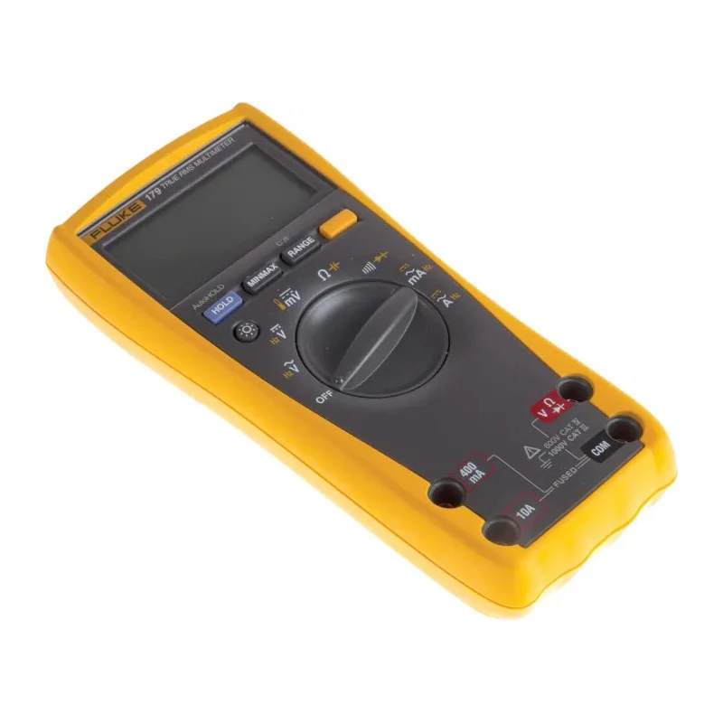 Fluke Portable True-RMS Digital Multimeter Kit with Probes, Test Leads and Case Fluke 179 + C25