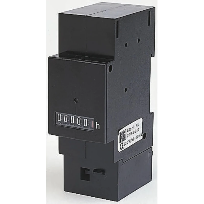 Muller 6 Digit Elapsed Time Counter BW70 24V 50-60Hz DIN Rail Mount Germany