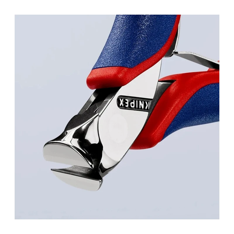 Knipex 120mm Bi-Material Handle End Cutter with 1.5 mm Cutting Capacity 64 32 120