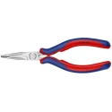 Knipex Long Nose Plier Comfort Grip, Chrome Steel, 145mm Overall, Bent Nose, 35mm Jaw 35 82 145